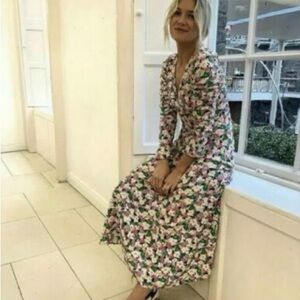 H&M Conscious Floral Maxi Easter Dress Size S Insta Blogger Fav in 2020